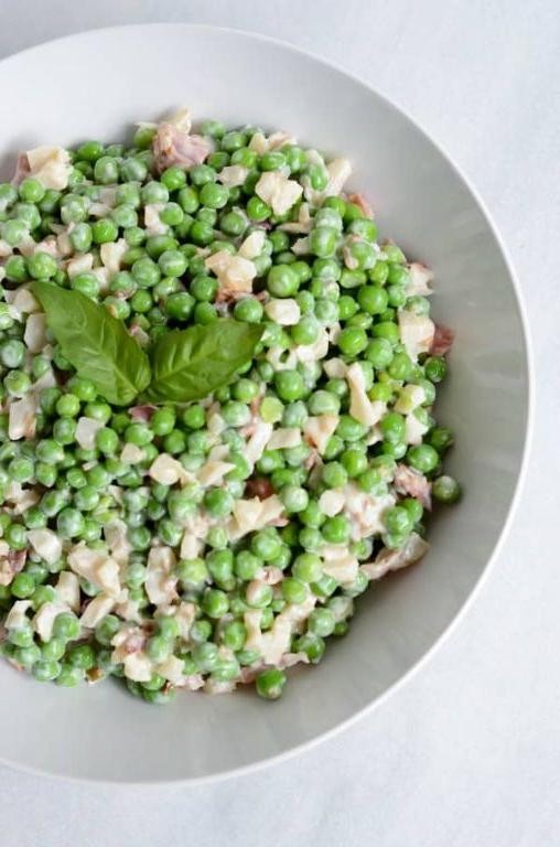 Pea Salad with Crispy Prosciutto and Pecorino
