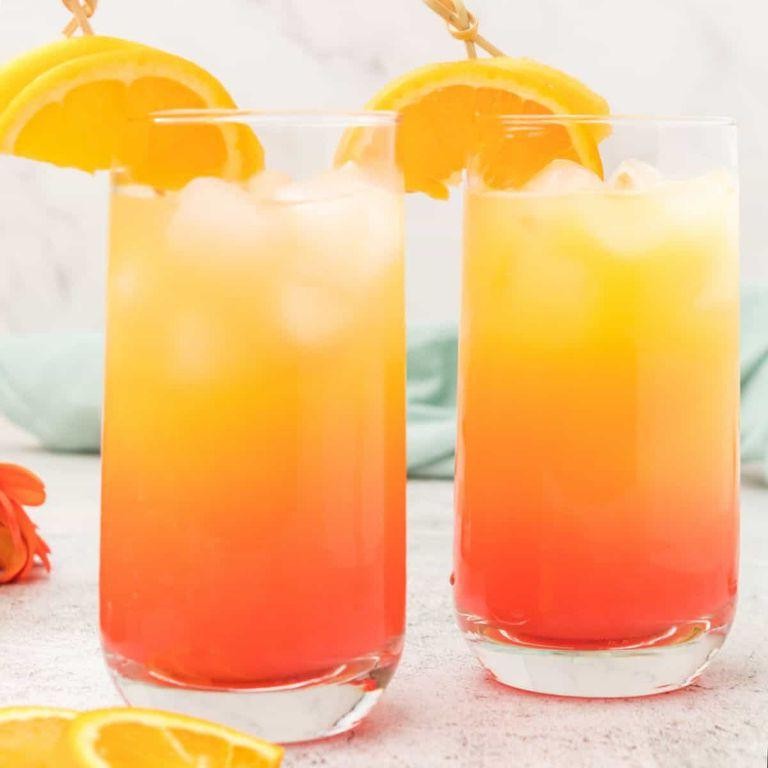 Peach Painkiller with Peach Schnapps