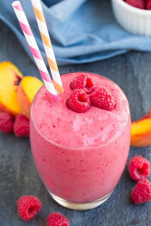 Peach Raspberry Smoothie