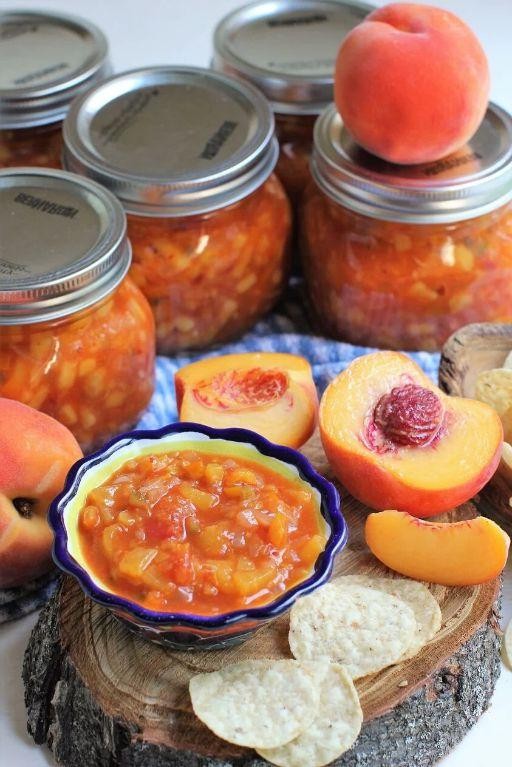 Peach and Canned Tomato Salsa
