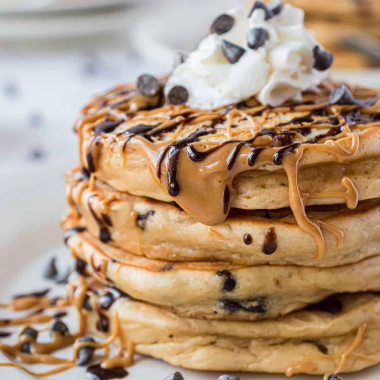 Peanut Butter Chip Pancakes