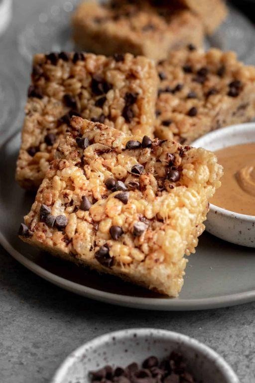 Peanut Butter Chip Rice Krispie Treats