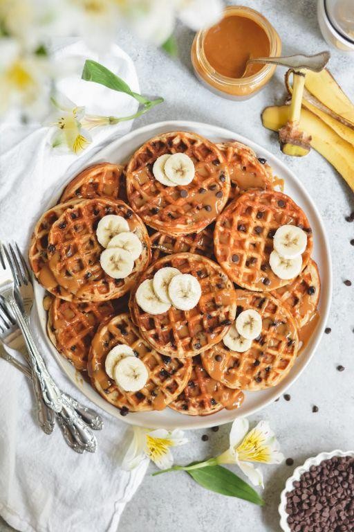 Peanut Butter Chip Waffles