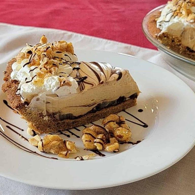 Peanut Butter Cream Pie with Chocolate Ganache