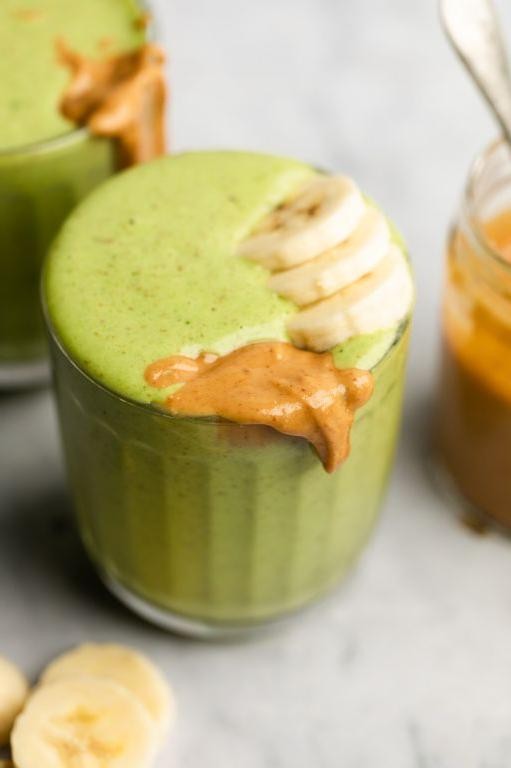 Peanut Butter Spinach Smoothie