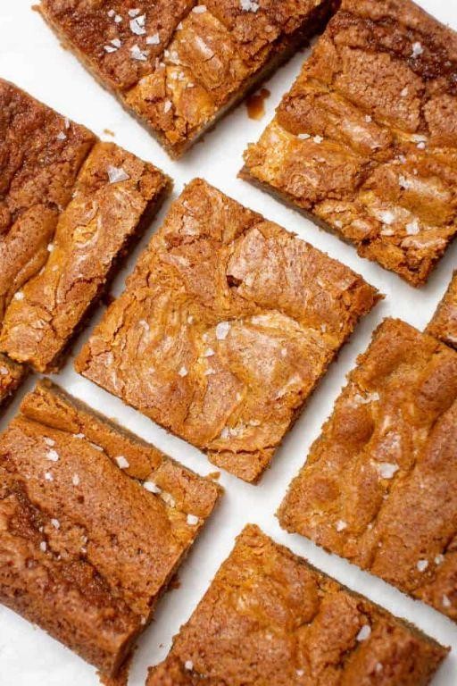 Peanut Butter Swirl Blondies