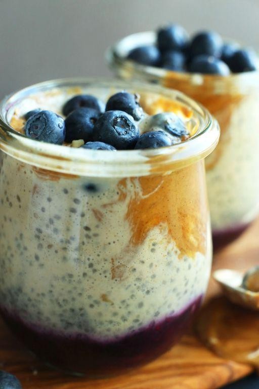 Peanut Butter and Jelly Chia Bowl