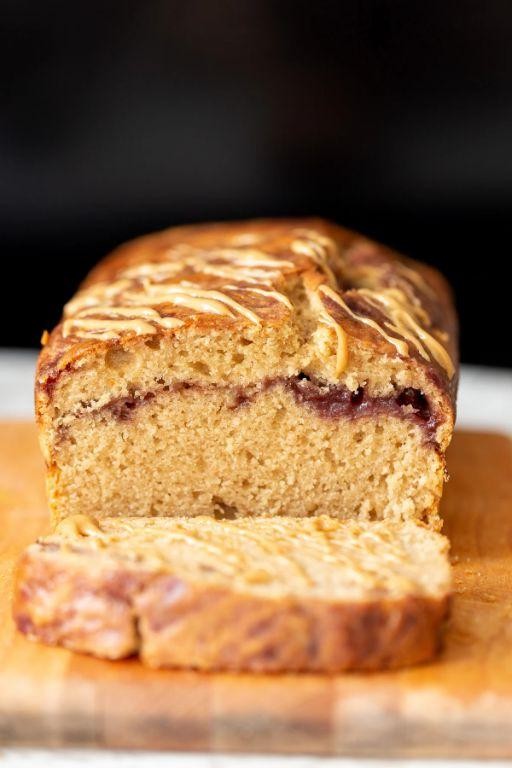 Peanut Butter and Jelly Loaf Cake