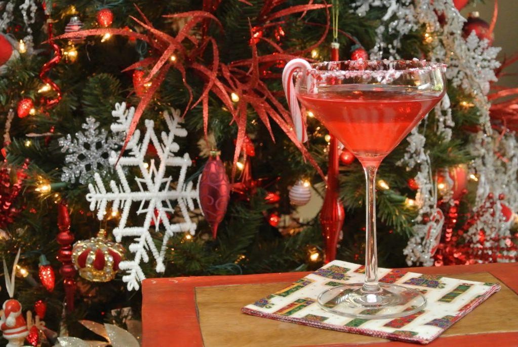 Peppermint Cranberry Vodka Twist