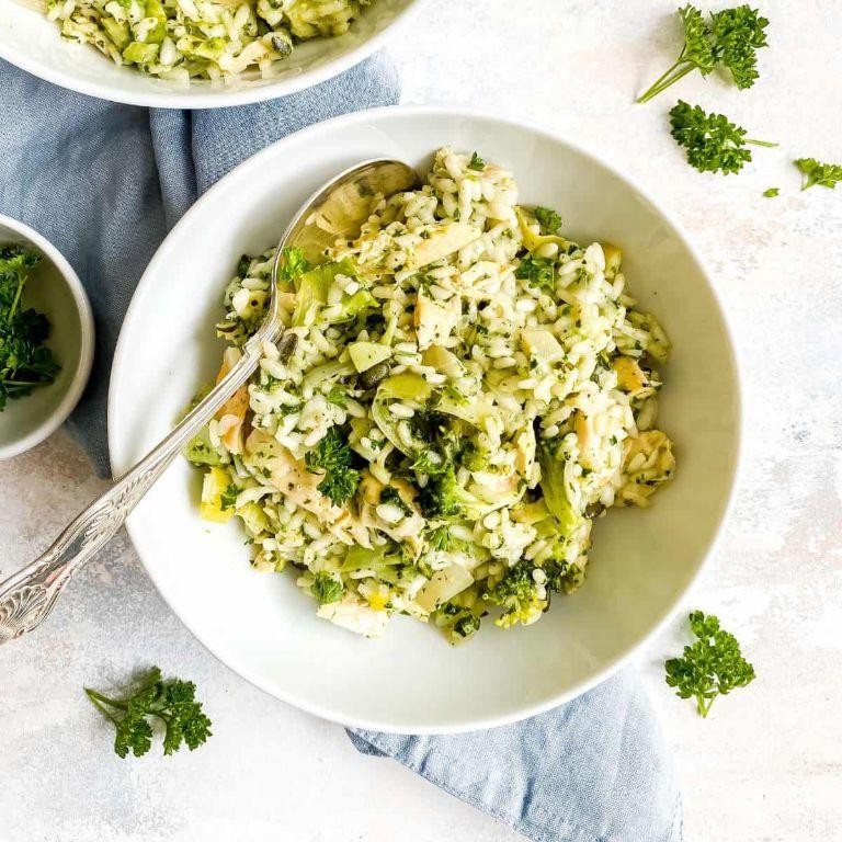 Pesto Chicken Risotto