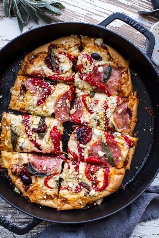 Pesto Pizza Casserole with Sun-Dried Tomatoes
