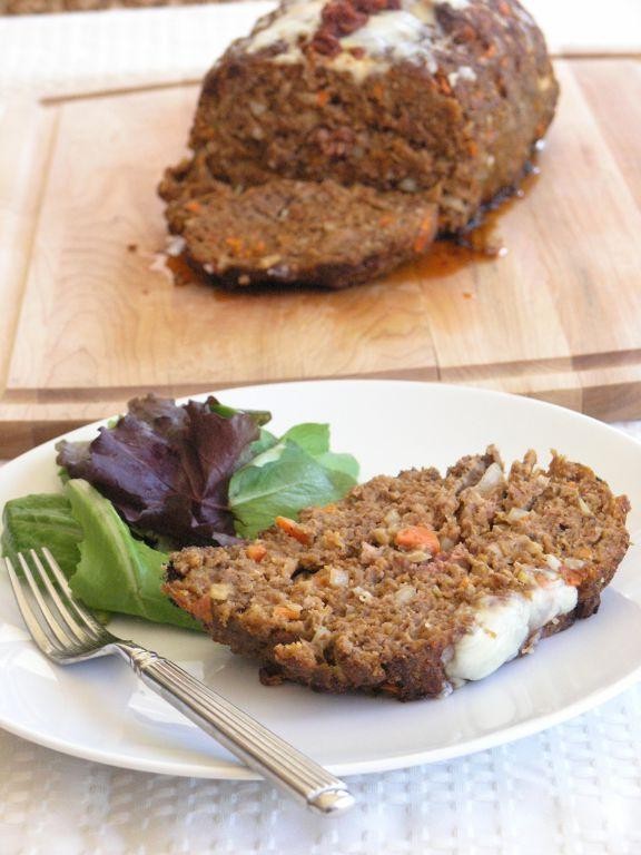 Pesto Swirl Meatloaf with Italian Sausage