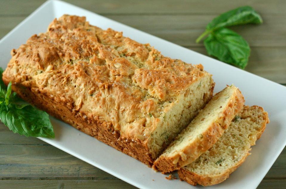 Pesto and Pine Nut Quick Bread