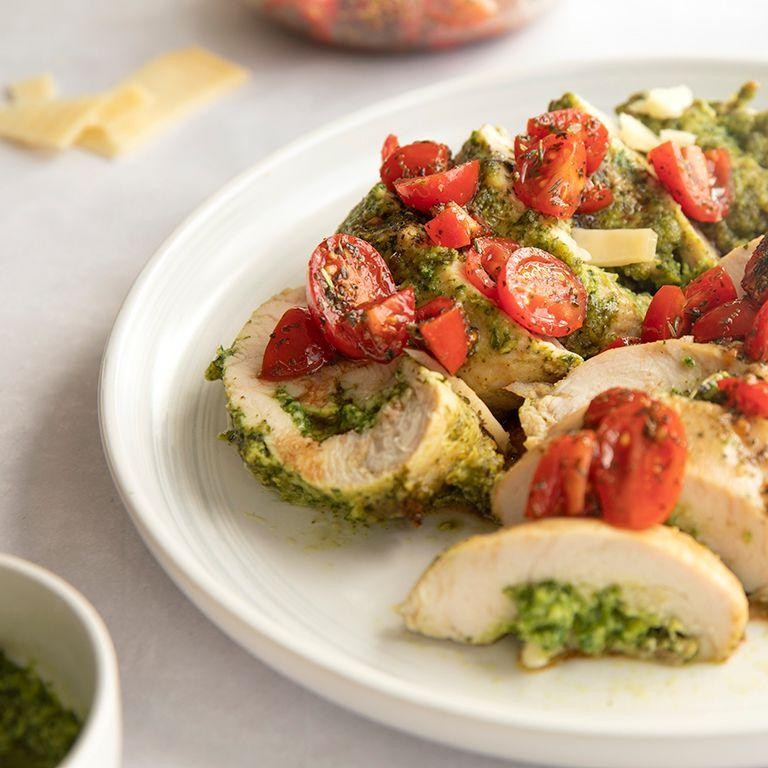 Pesto-Stuffed Butterball Turkey Breast
