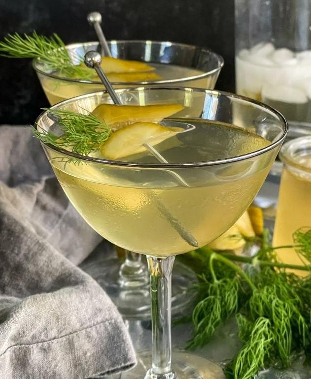Pickle Juice Dirty Martini