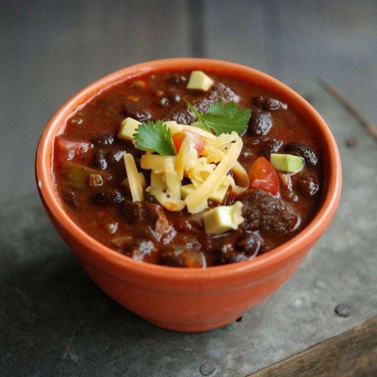 Picnic Shoulder Chili with Black Beans