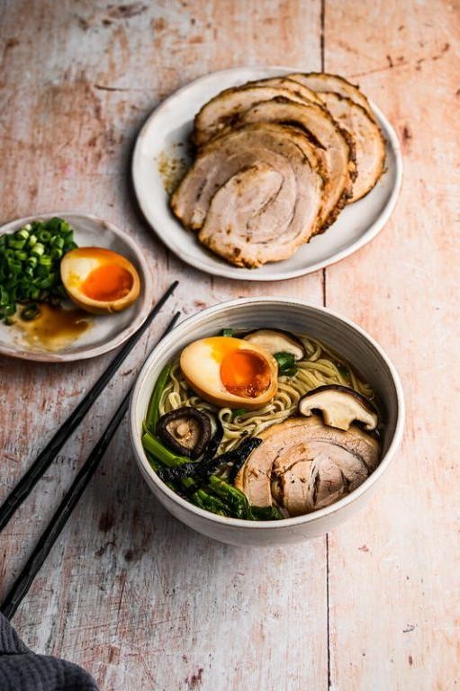 Picnic Shoulder Ramen with Soft-Boiled Eggs