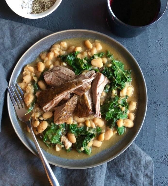 Picnic Shoulder and White Bean Stew