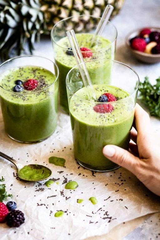 Pineapple Kale Anti Inflammatory Smoothie