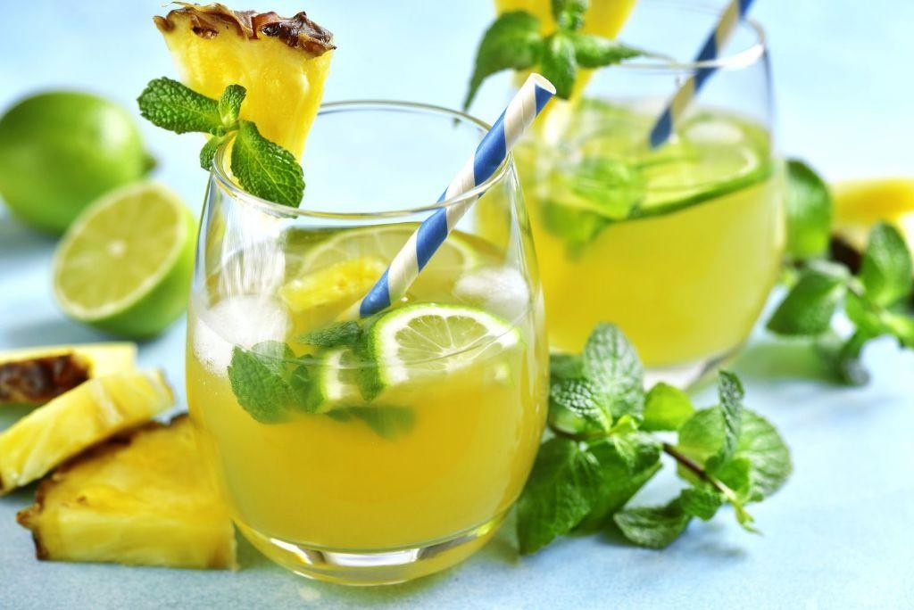 Pineapple Limeade with Coconut Water