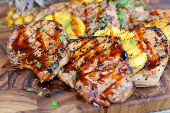 Pineapple Teriyaki Pork Chops