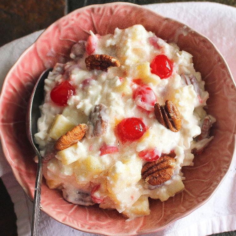 Pineapple and Coconut Cottage Cheese Delight