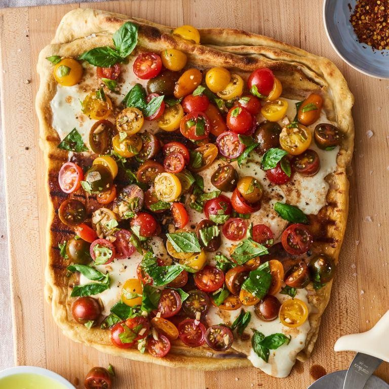 Pizza Bruschetta with Fresh Tomatoes