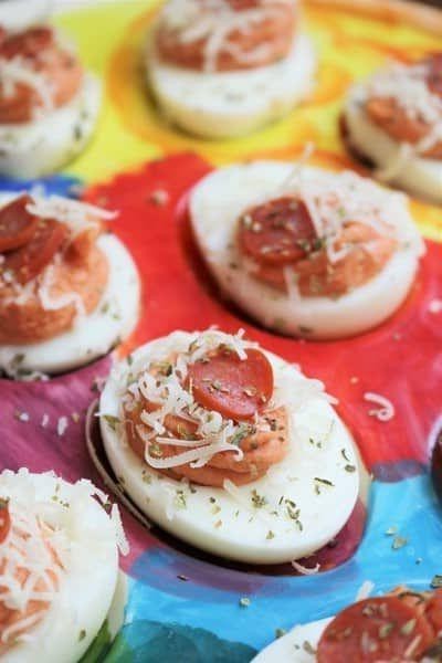 Pizza-Flavored Deviled Eggs