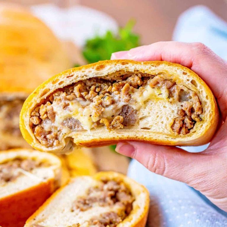 Polish Sausage and Cheese Stuffed Bread