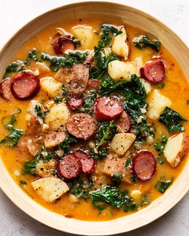 Polish Sausage and Kale Soup