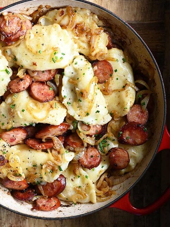Polish Sausage and Pierogi Stir-Fry