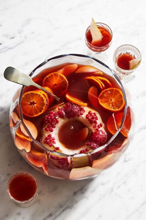 Pomegranate Sparkling Winter Punch