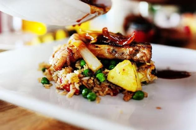 Pork Chop and Pineapple Fried Rice