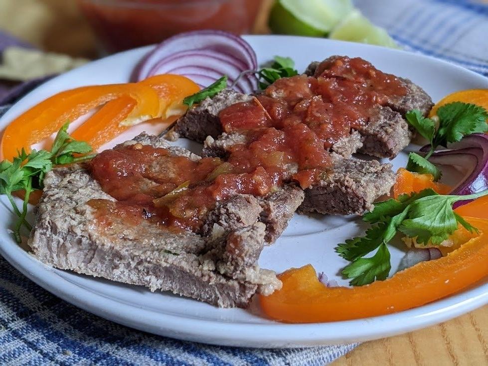 Pork Cube Steak Fajitas with Sautéed Onions