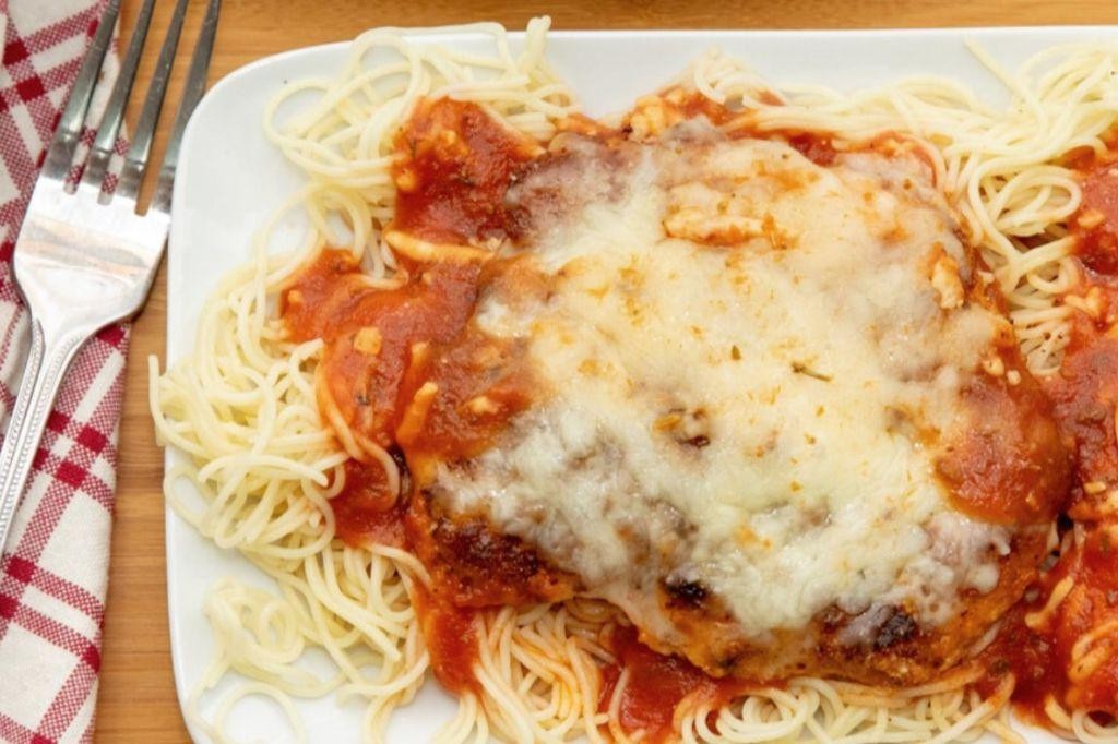 Pork Cube Steak Parmesan with Marinara