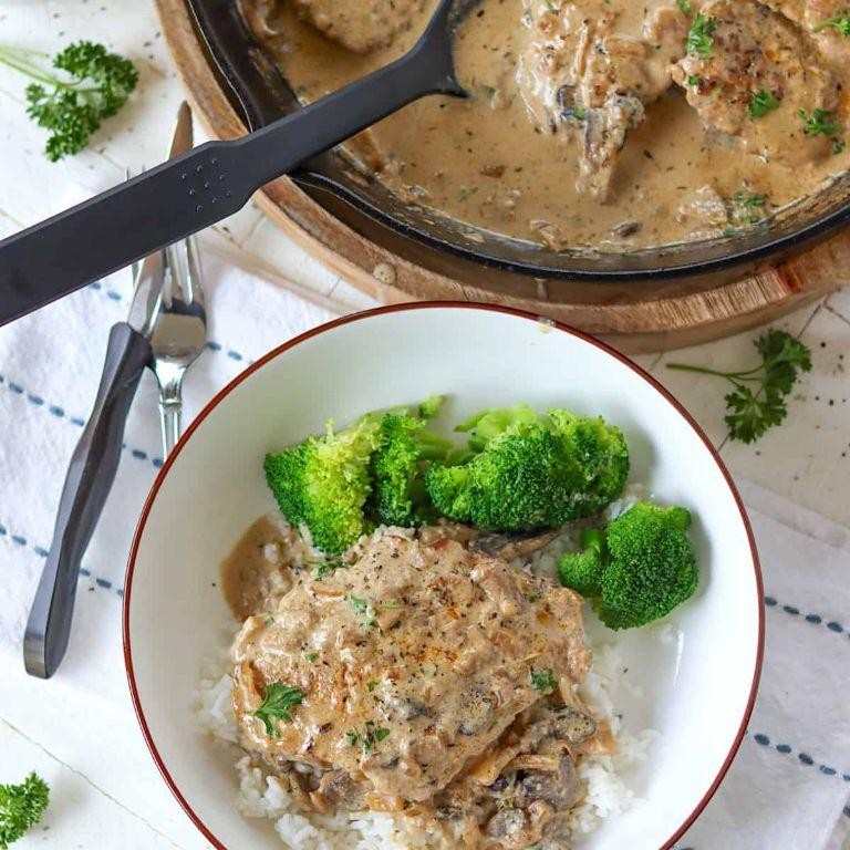 Pork Cube Steak and Rice Pilaf