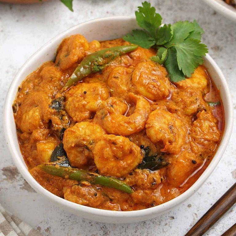 Prawns in Coconut Gravy