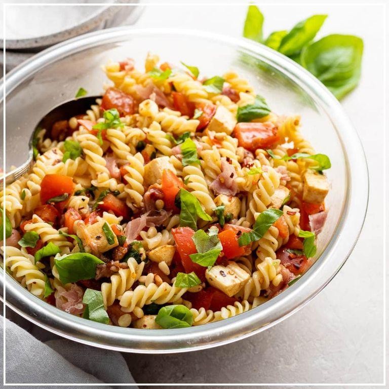 Prosciutto and Parmesan Italian Pasta Salad
