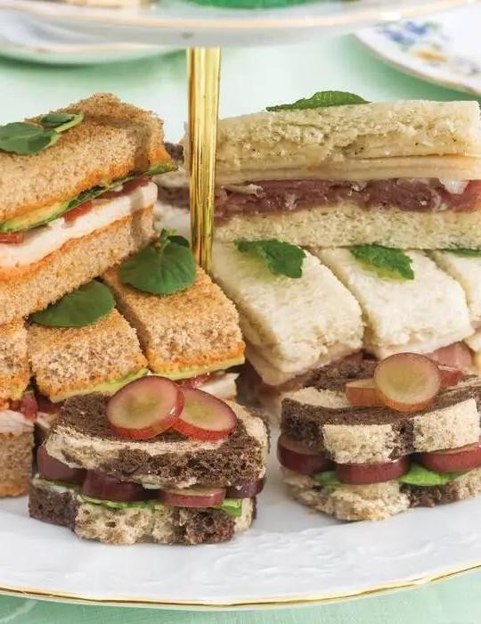 Prosciutto and Pear Tea Sandwiches