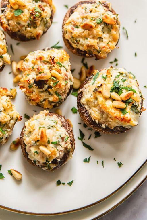Prosciutto and Ricotta Stuffed Mushrooms