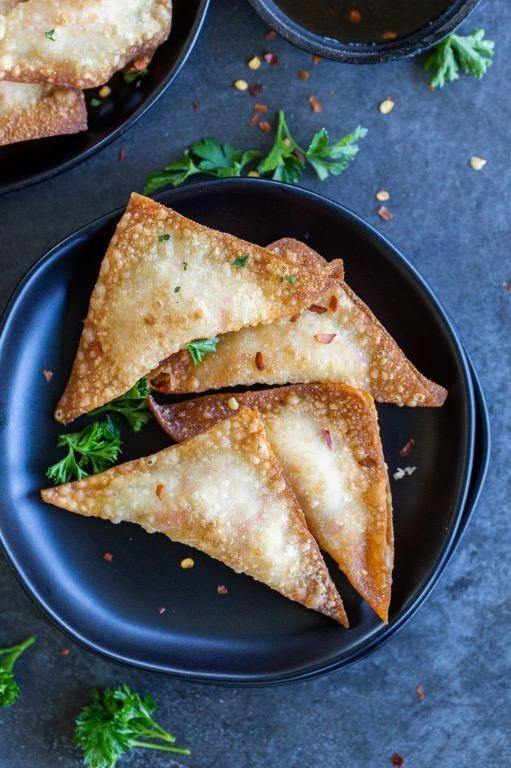 Puff Pastry Crab Rangoon Triangles