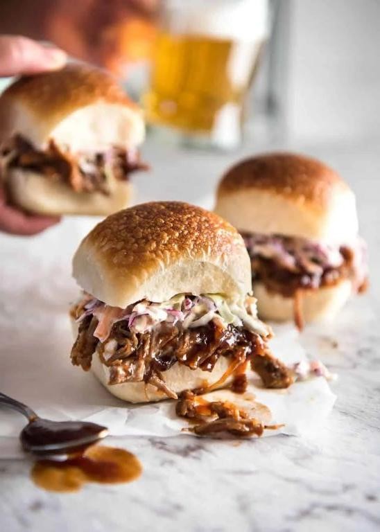 Pulled Pork Sandwiches with Slow Cooker BBQ Sauce