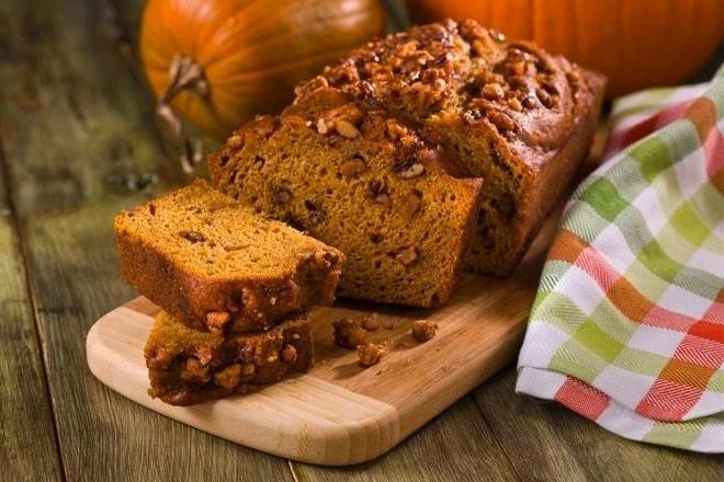Pumpkin Bread with Walnuts