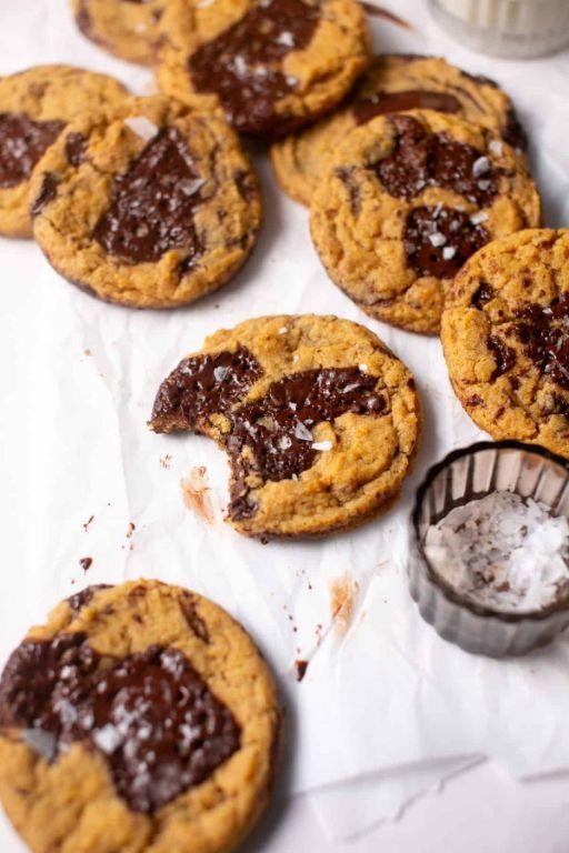 Pumpkin Espresso Cookies with Dark Chocolate Chunks