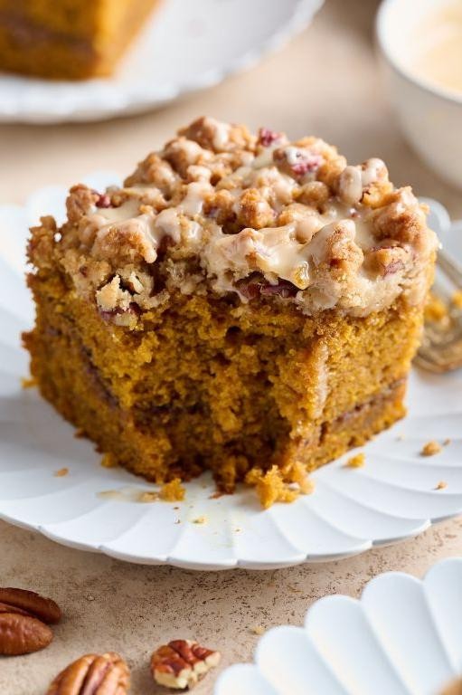 Pumpkin Spice King Cake with Maple Glaze