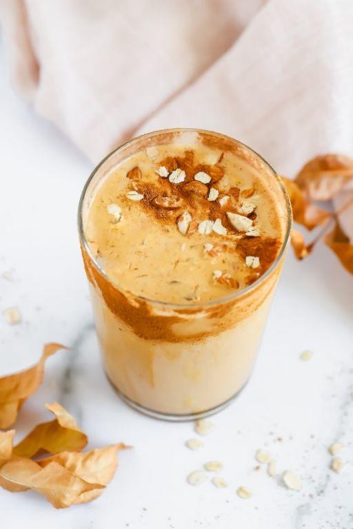 Pumpkin Spice Oatmeal Cookie Milkshake