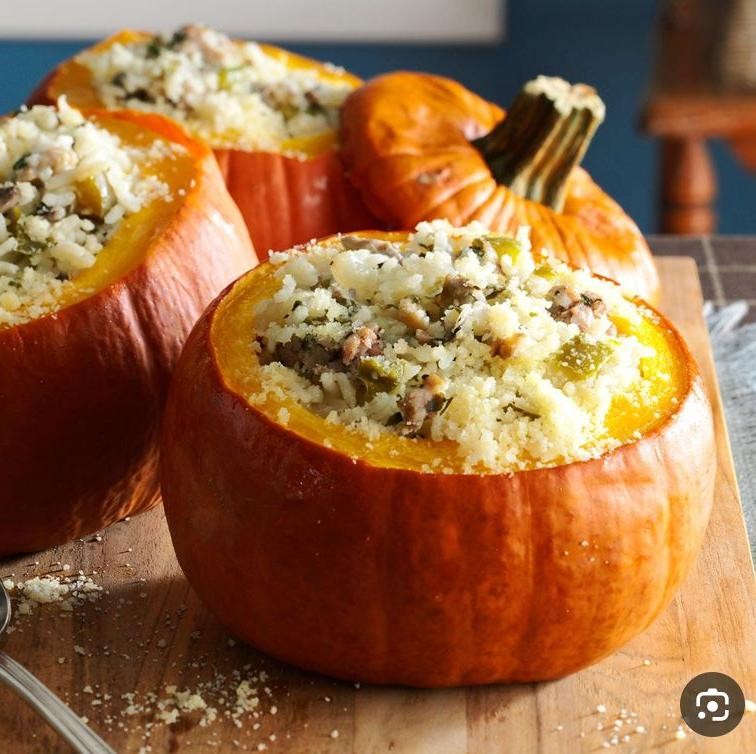 Pumpkin and Chorizo Stuffed Peppers