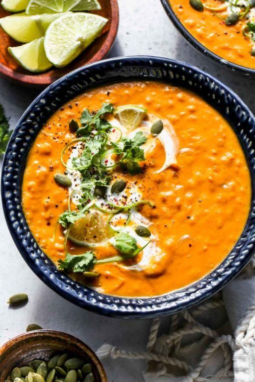 Pumpkin and Red Lentil Stew