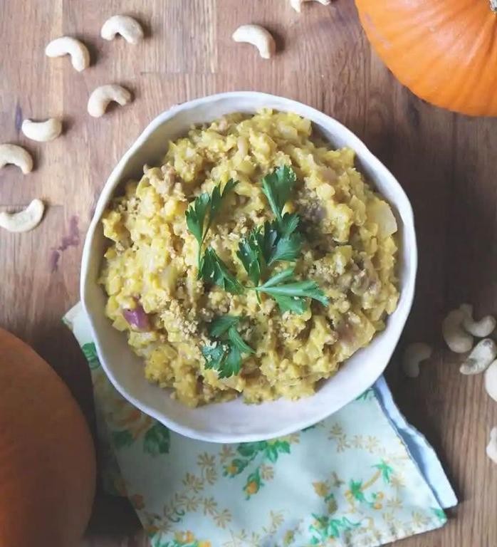 Pumpkin and Sage Cauliflower Risotto