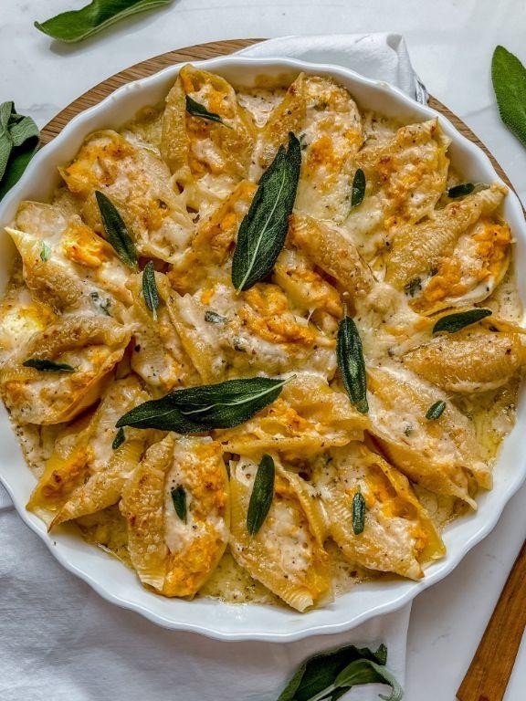 Pumpkin and Sage Stuffed Shells